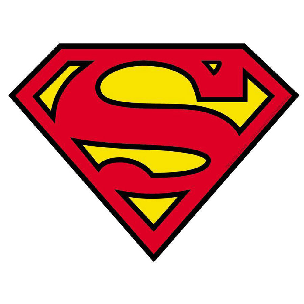 Superman Yellow & Red Shield Sticker