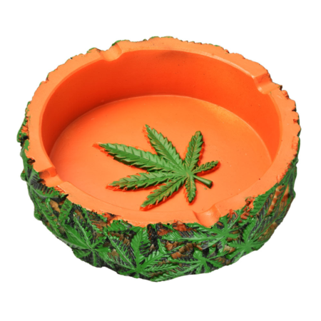 Abundance of Hemp Leaves Ashtray