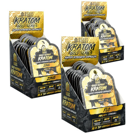 Modus Gold Series Kratom Capsules | 600mg | 3pk | 10pc