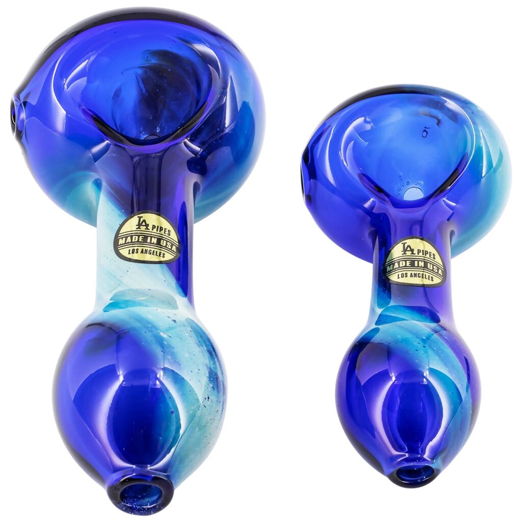 LA Pipes “Galaxy” Fumed Spoon Pipe