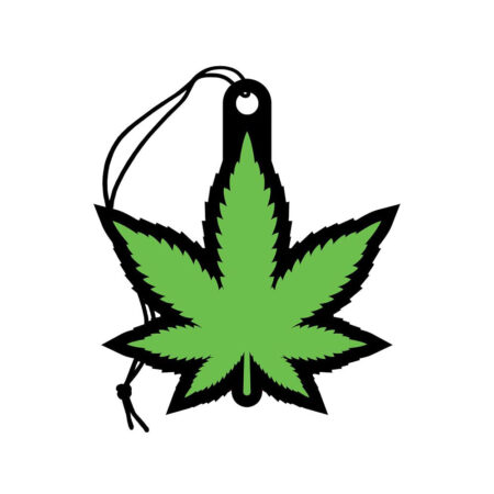 Wood Rocket Car Air Freshener – Green Hemp Leaf / Forest Scent
