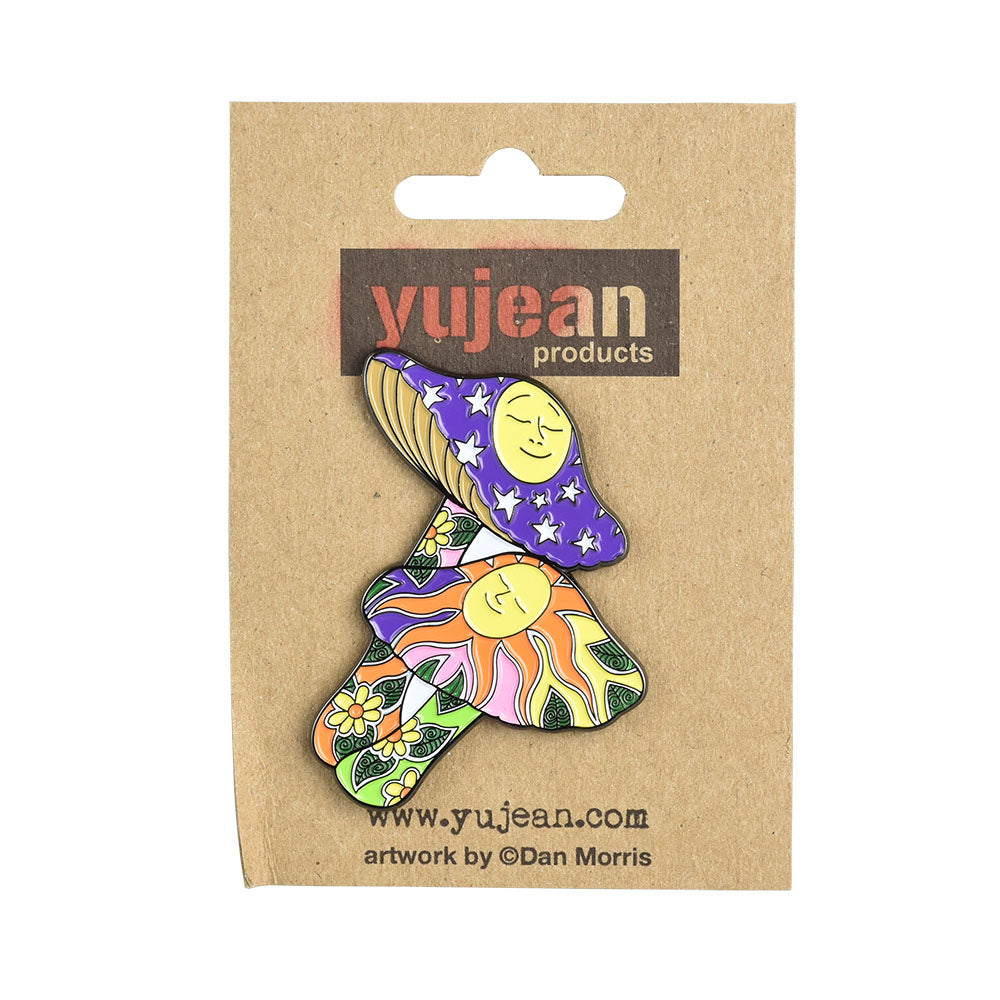 Dan Morris Mushrooms Enamel Pin – 2″x1.74″