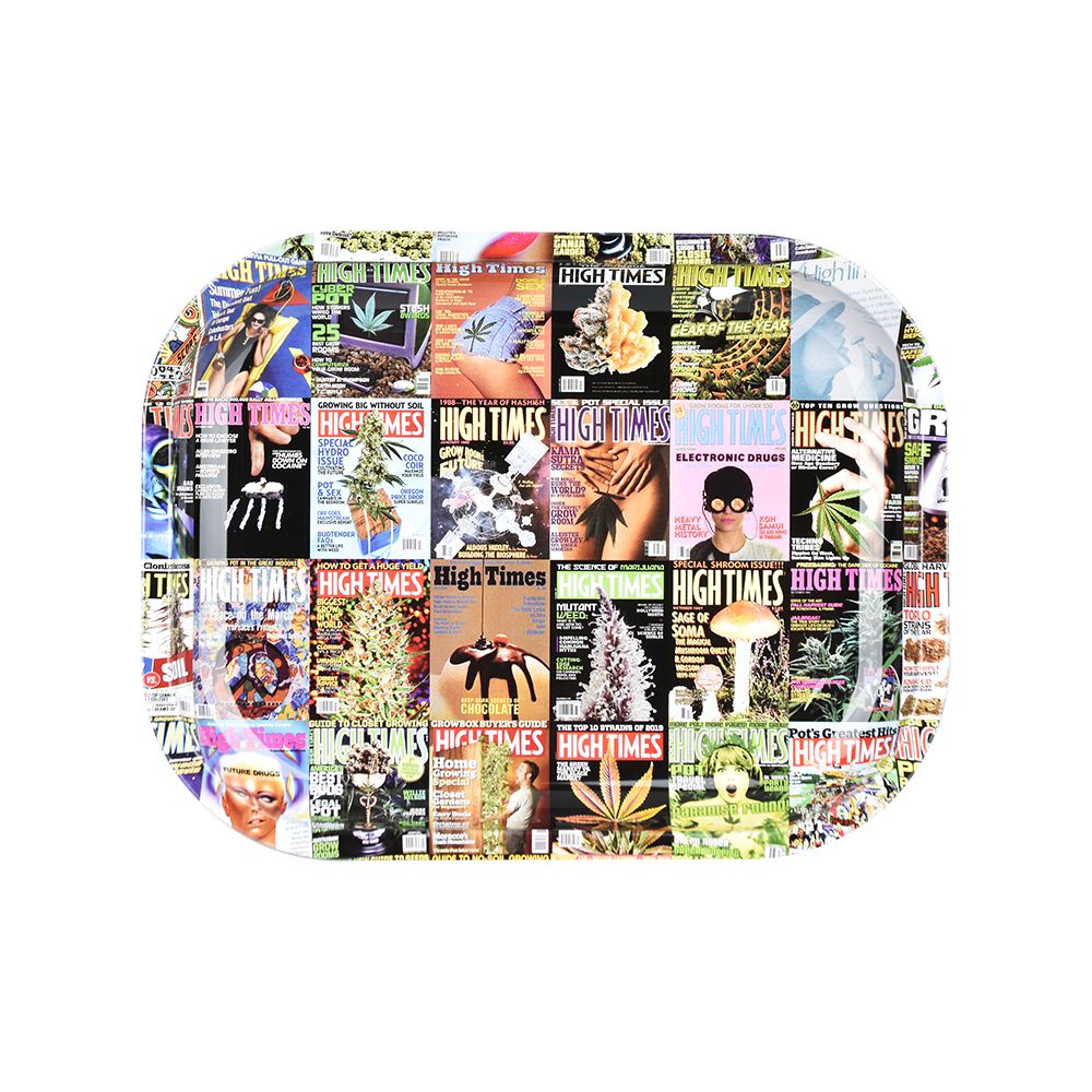 High Times x Pulsar Mini Metal Rolling Tray – Covers Collage / 7″x5.5″