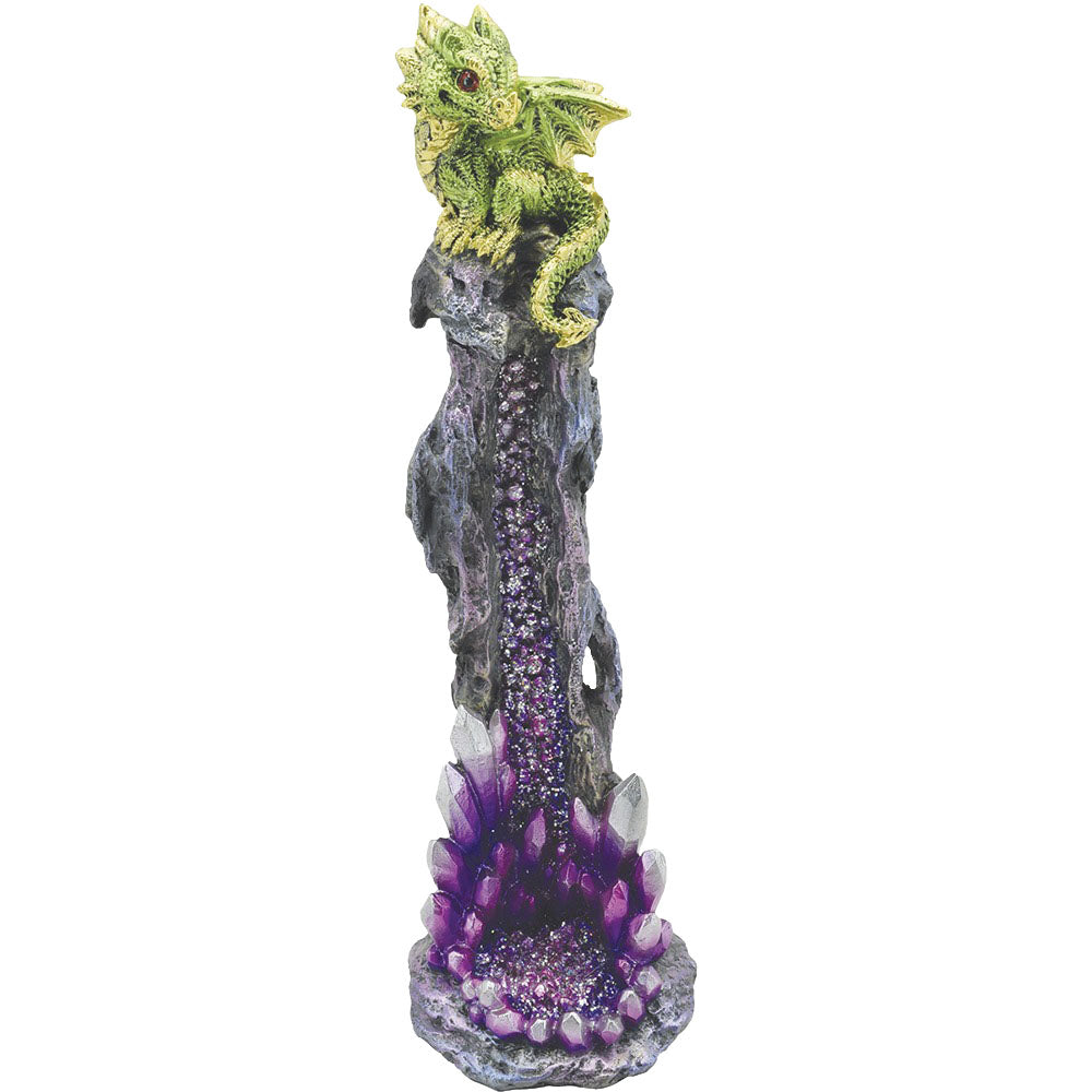 Fujima Crystal Dragon Perch Incense Burner – 9.75″