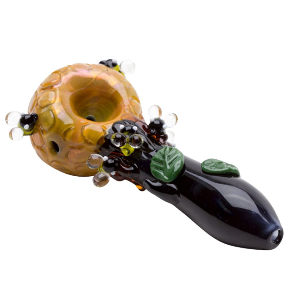 Empire Glassworks Beehive Spoon Pipe – Intricate Lampwork