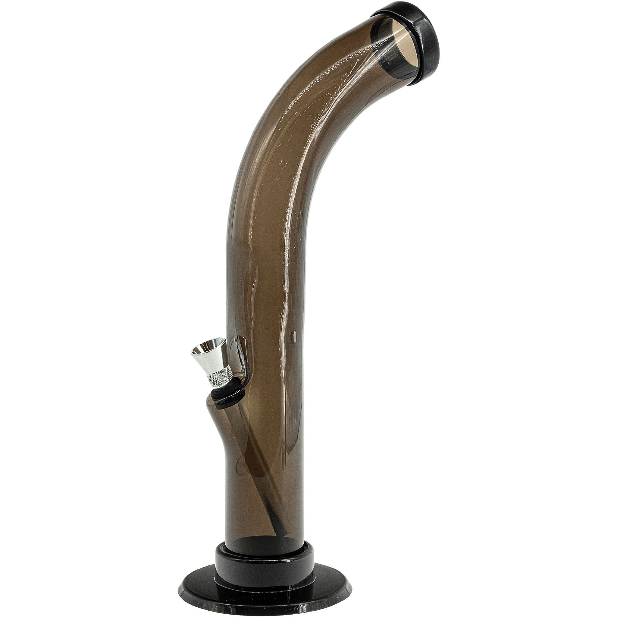 Acrylic Curved Tube Bong 10'' - Image 15