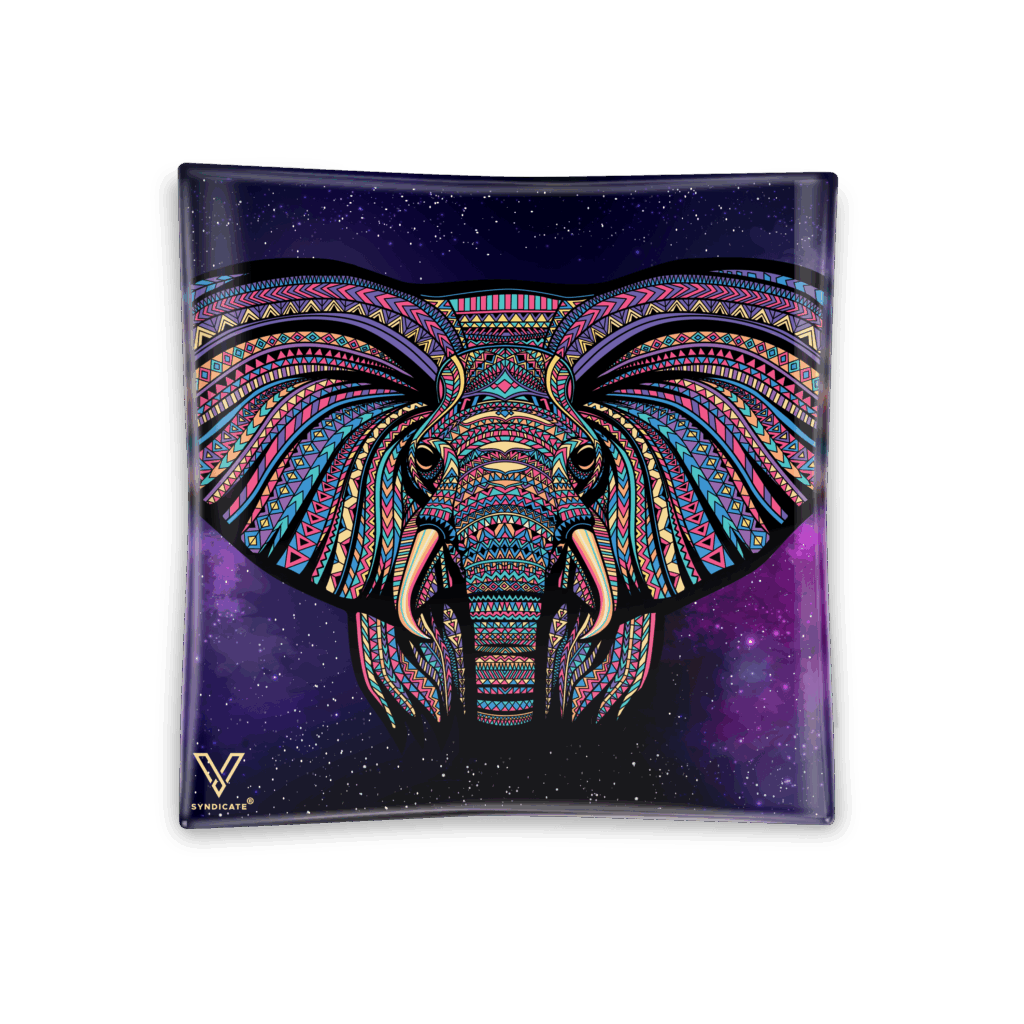 Elephant Blazin’ Ashtray Glass
