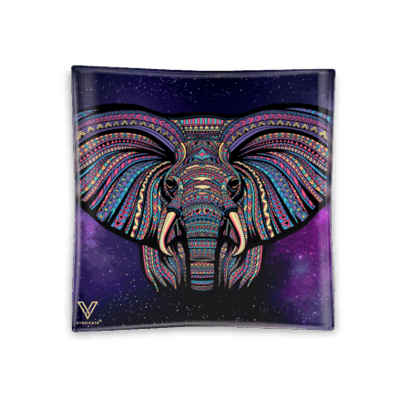 Elephant Blazin' Ashtray Glass