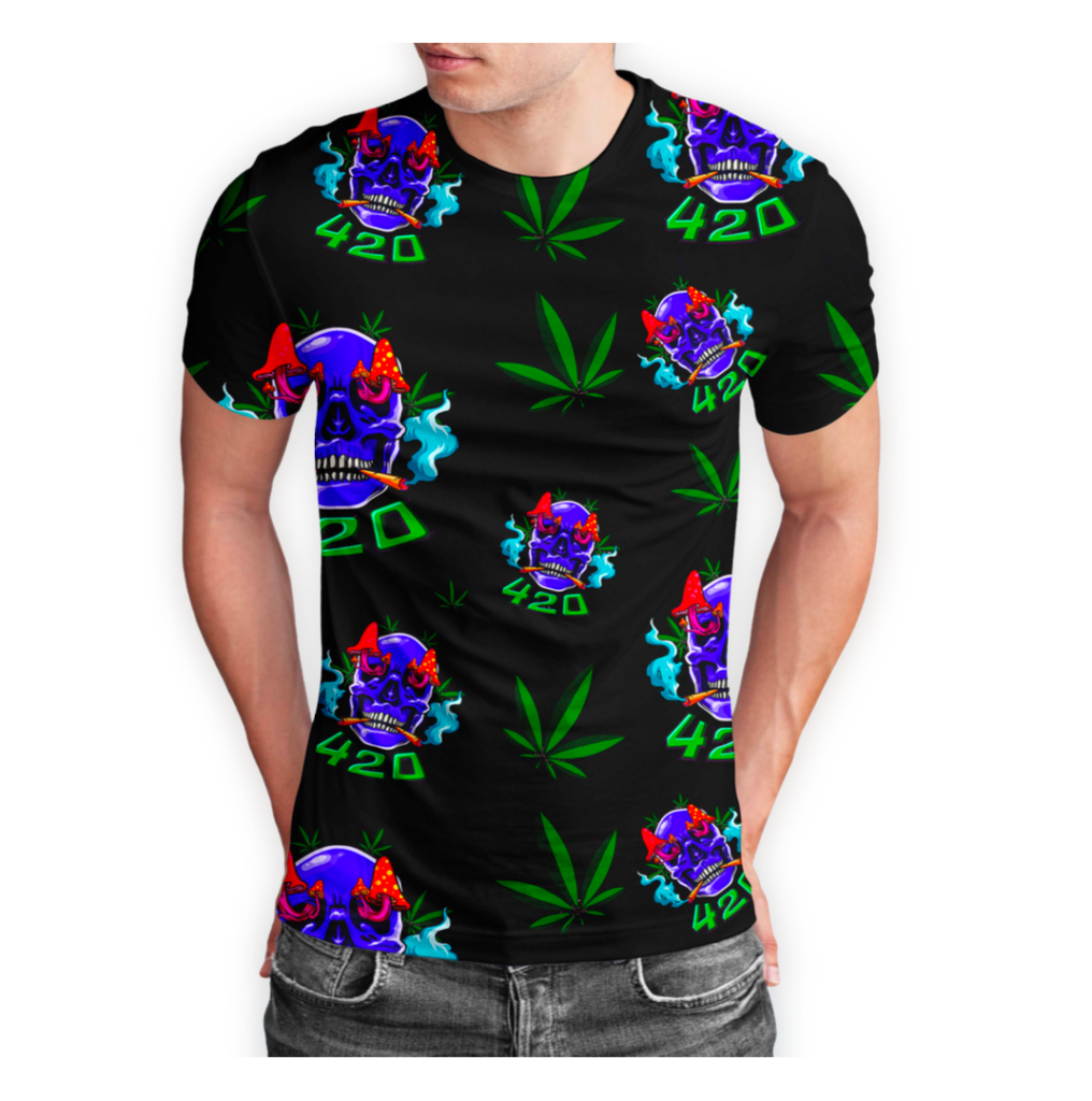 Skull & Leaf Black Short Sleeve Tee – 5 Pack