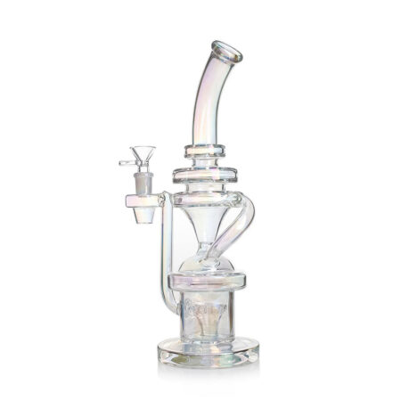 HOLOGRAPHIC RAINBOW MULTI-CHAMBERED SHOWERHEAD PERC RECYCLER RIG