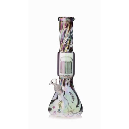 Daze Glass Iridescent Spiral Arm Perc Water Pipe
