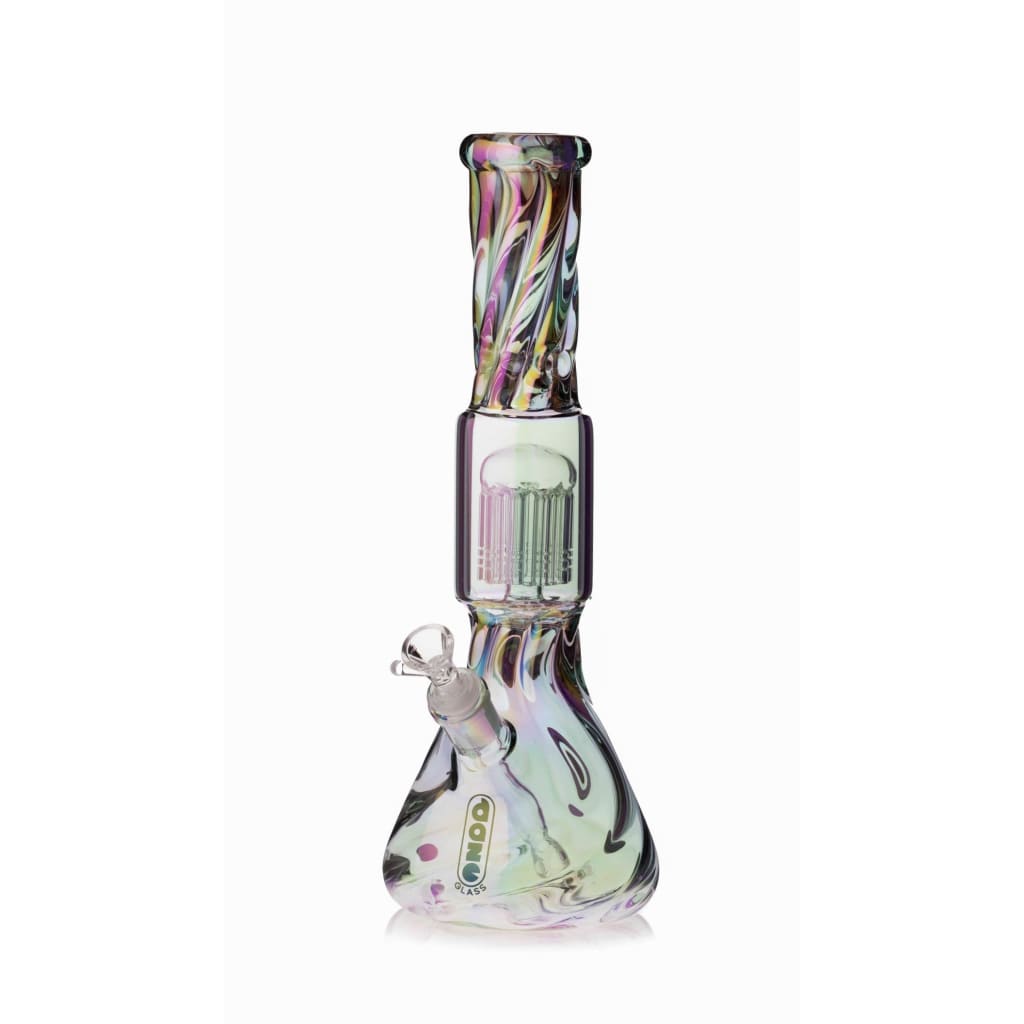 Daze Glass Iridescent Spiral Arm Perc Water Pipe