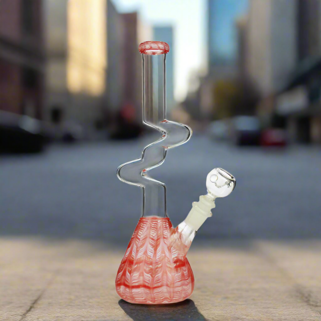 Artistic 12-Inch Zong Water Pipe with 14mm Bowl - Image 2