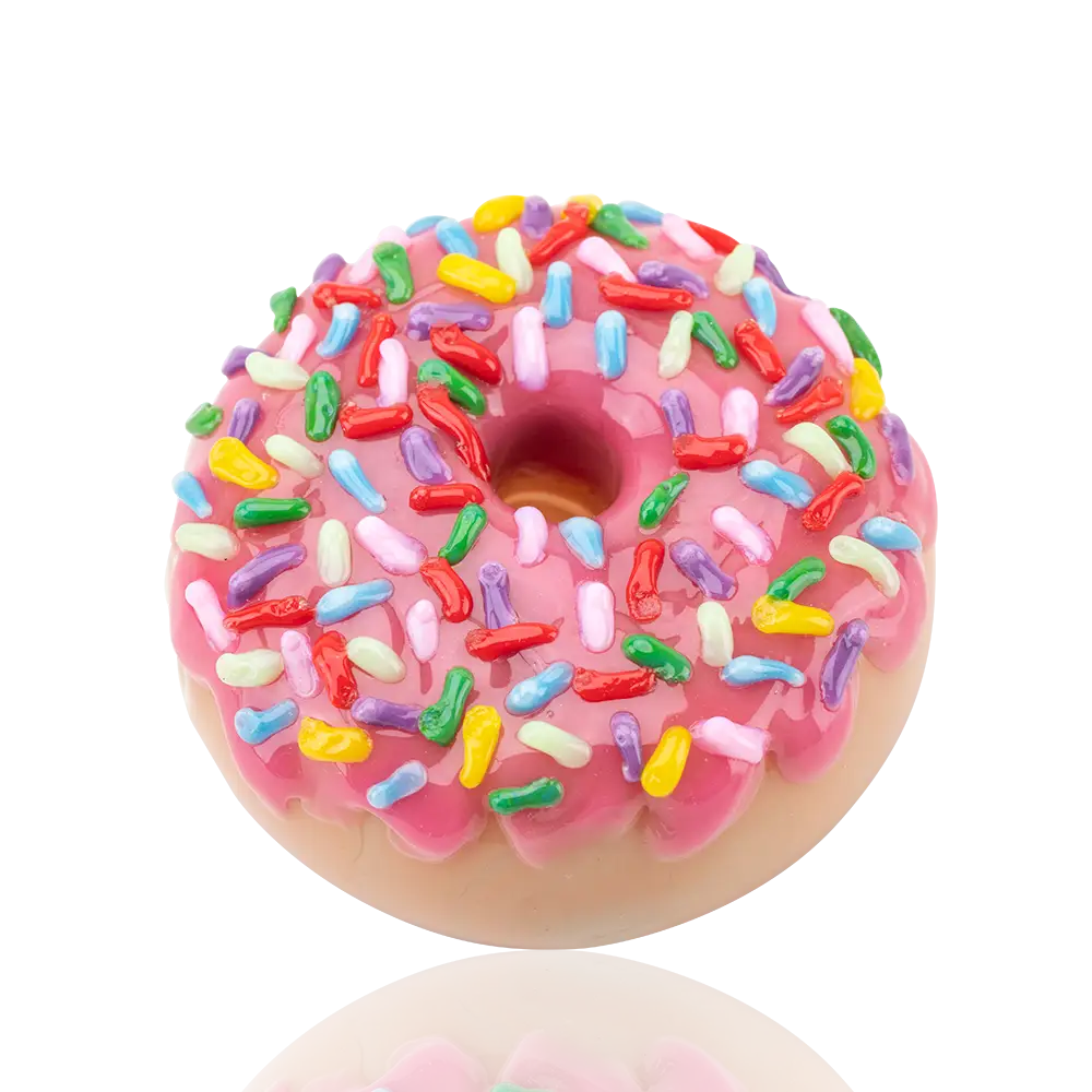 Empire Glassworks Pink Sprinkle Donut Hand Pipe