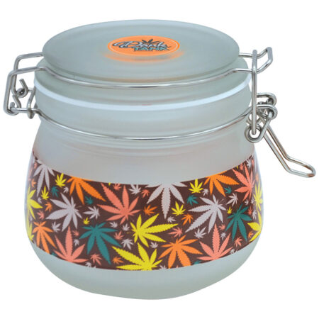 Fujima Dank Tank Multicolor Hemp Frosted Glass Jar – 500ml