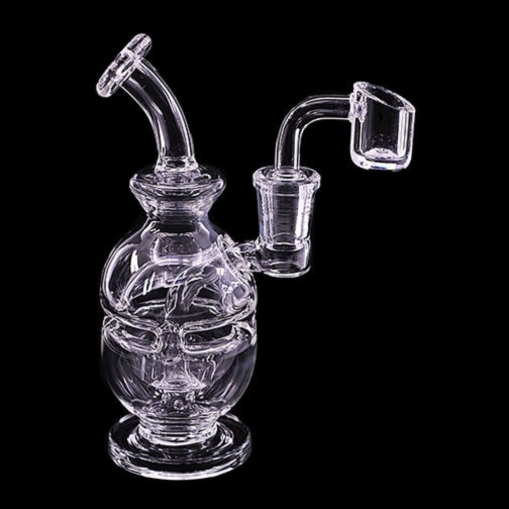 Mini Fab Egg Direct Inject Rig 5.5 Inch Bent Neck Perc Dab Rig