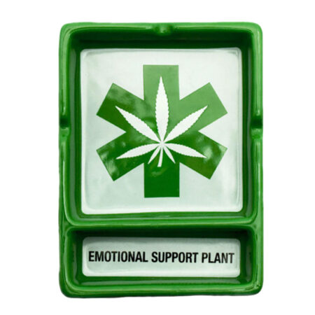Emotional Support Plant Ceramic Ashtray