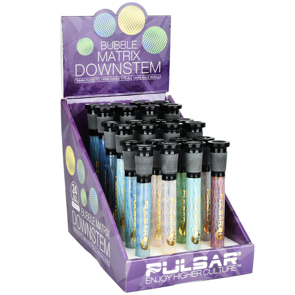 Pulsar Bubble Matrix Downstem – 24pcs
