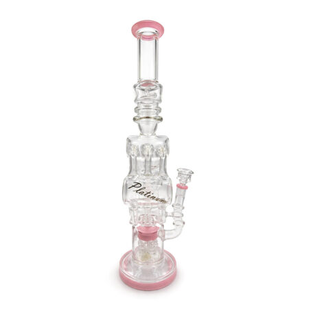 LOOKAH PLATINUM 20 INCH DONUT RECYCLER RIG SPIRAL PERCS