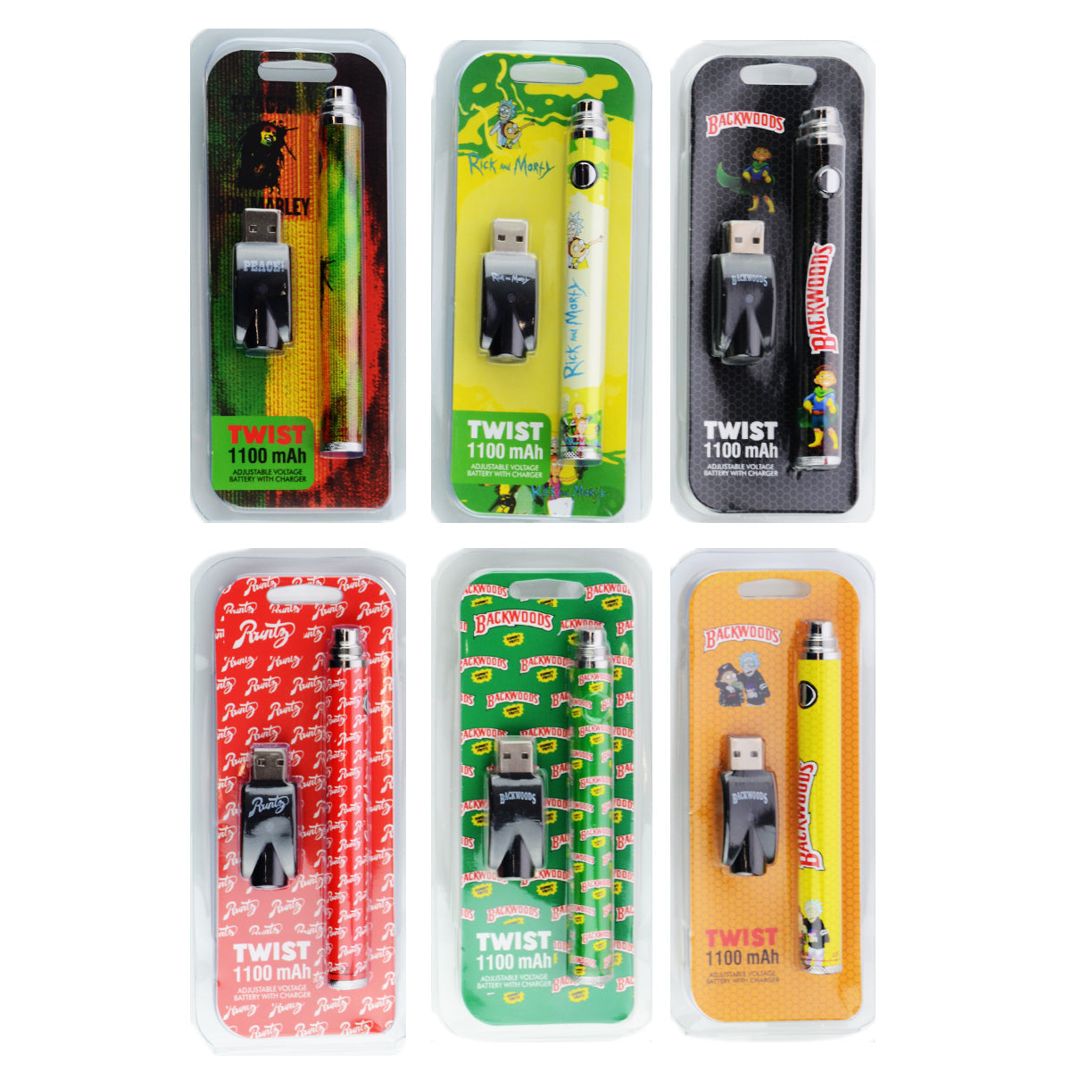 Adjustable Voltage 1100 mAh Vape Battery Kit - Image 3