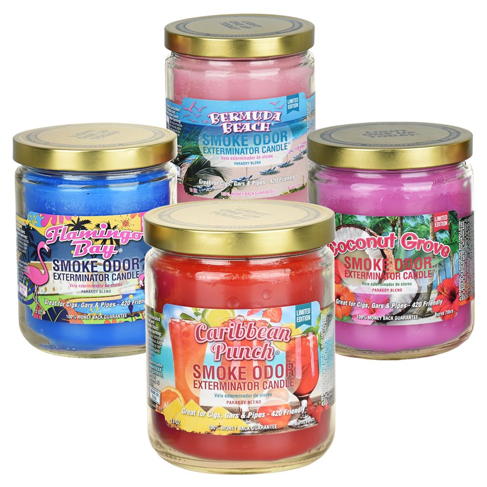 Smoke Odor Exterminator Candles – 13oz / Travel scents 12ct