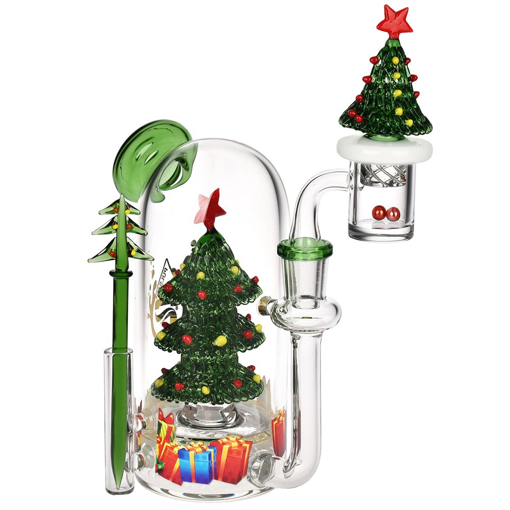 Pulsar Christmas Tree Glass Dab Rig Set – 5.75″ / 14mm F