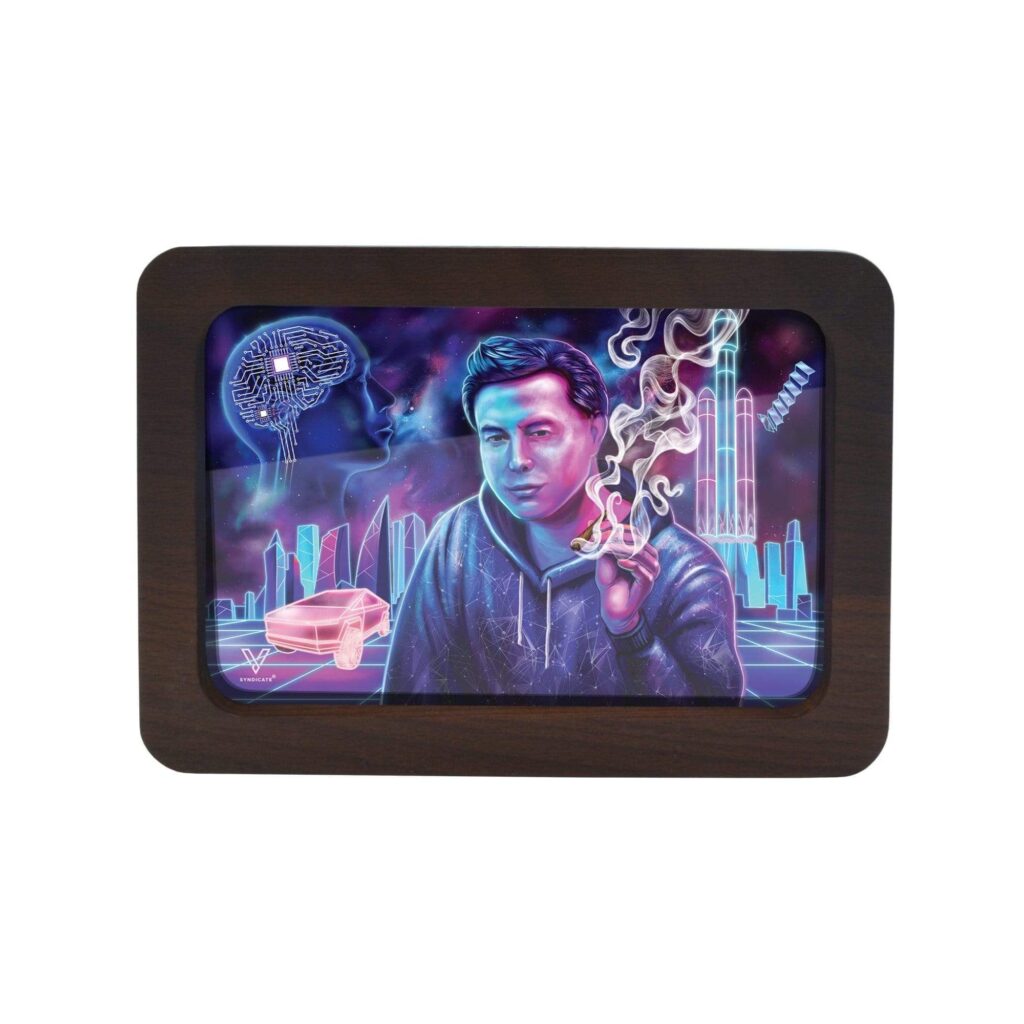Space Xhale 3D High Def Wood Rollin’ Tray