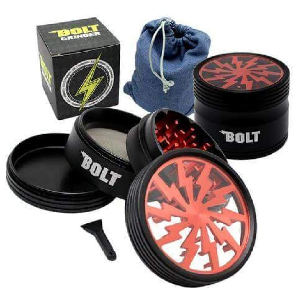 Bolt Grinder with Denim Carrying Pouch – Best Weed Grinders