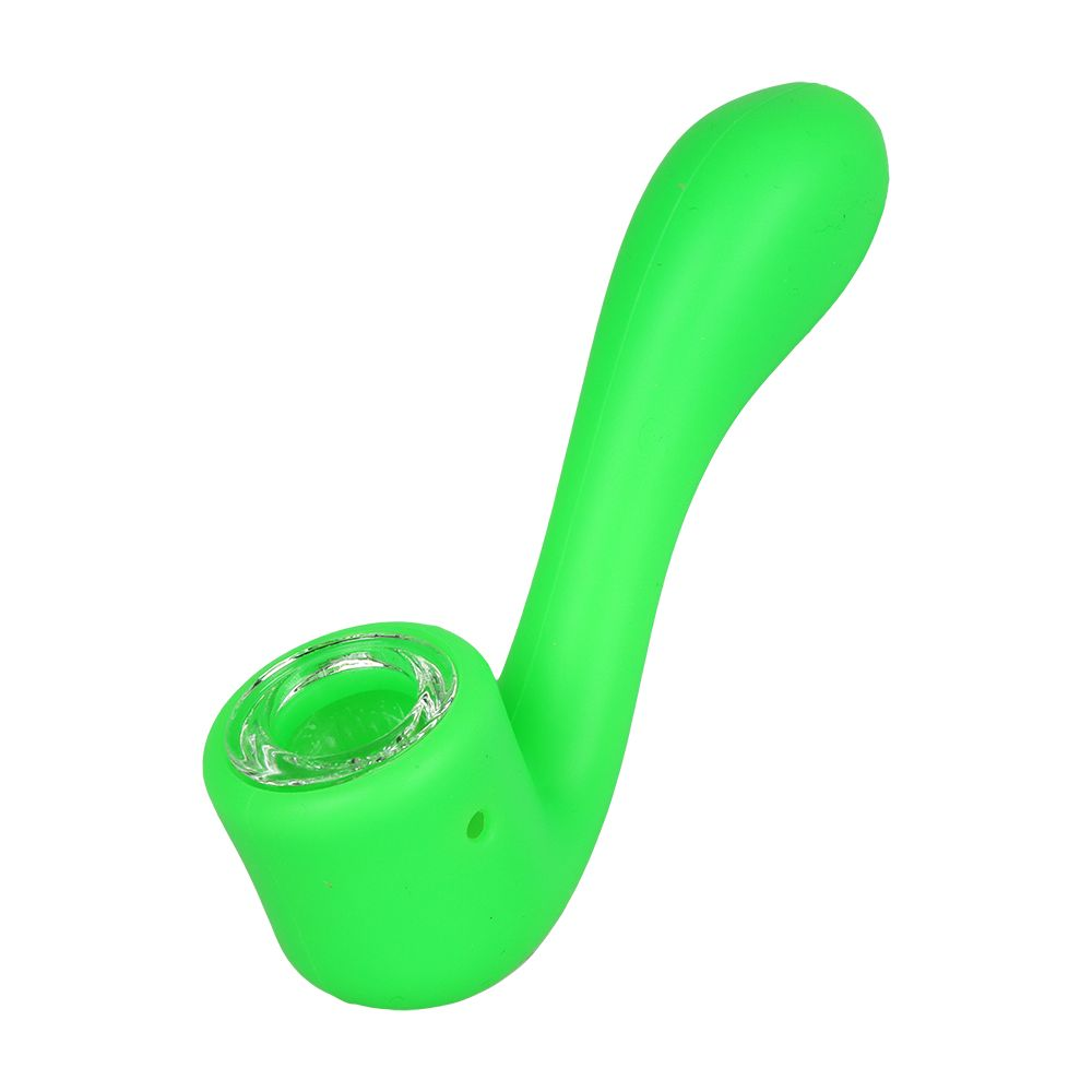10CT BUNDLE - Silicone Mini Sherlock Hand Pipe - 4.5" / Assorted Colors - Image 3