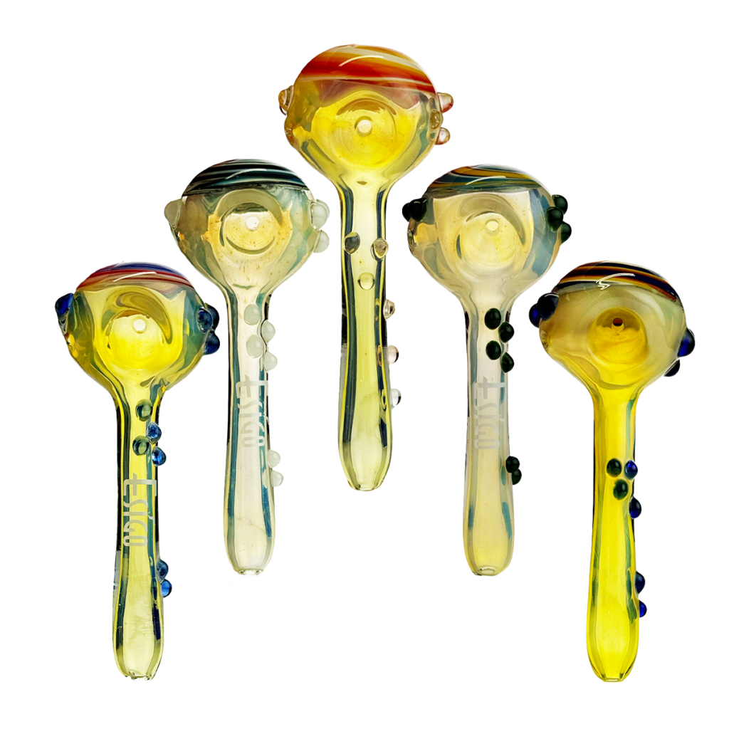 Esigo 4.5″ Silver Fume Wig Wag Glass Pipe