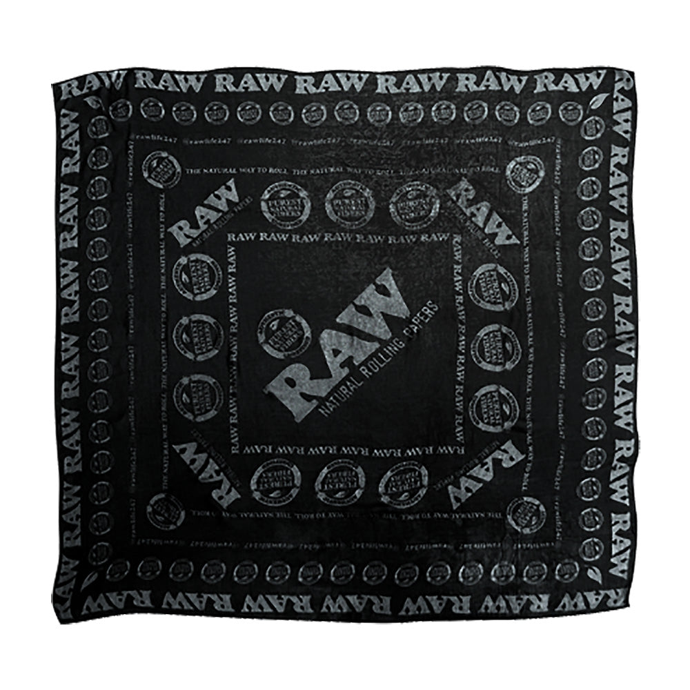 RAW Ultra Soft Vegan Fashion Scarf – Black / 46″x 46″
