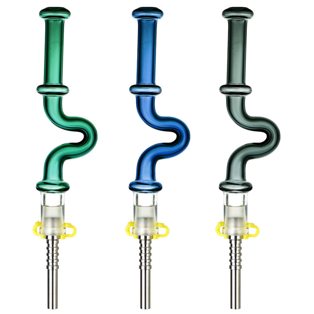 Pulsar U-Bend Neck Vapor Straw w/ Ti Tip – 5.5″/Colors Vary