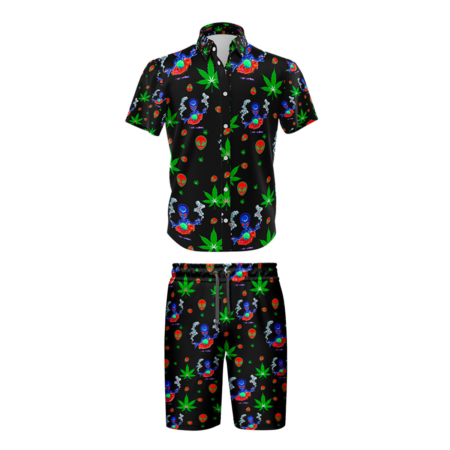 Black Comfort Shirt & Short Set - 5-Pack Assorted Sizes