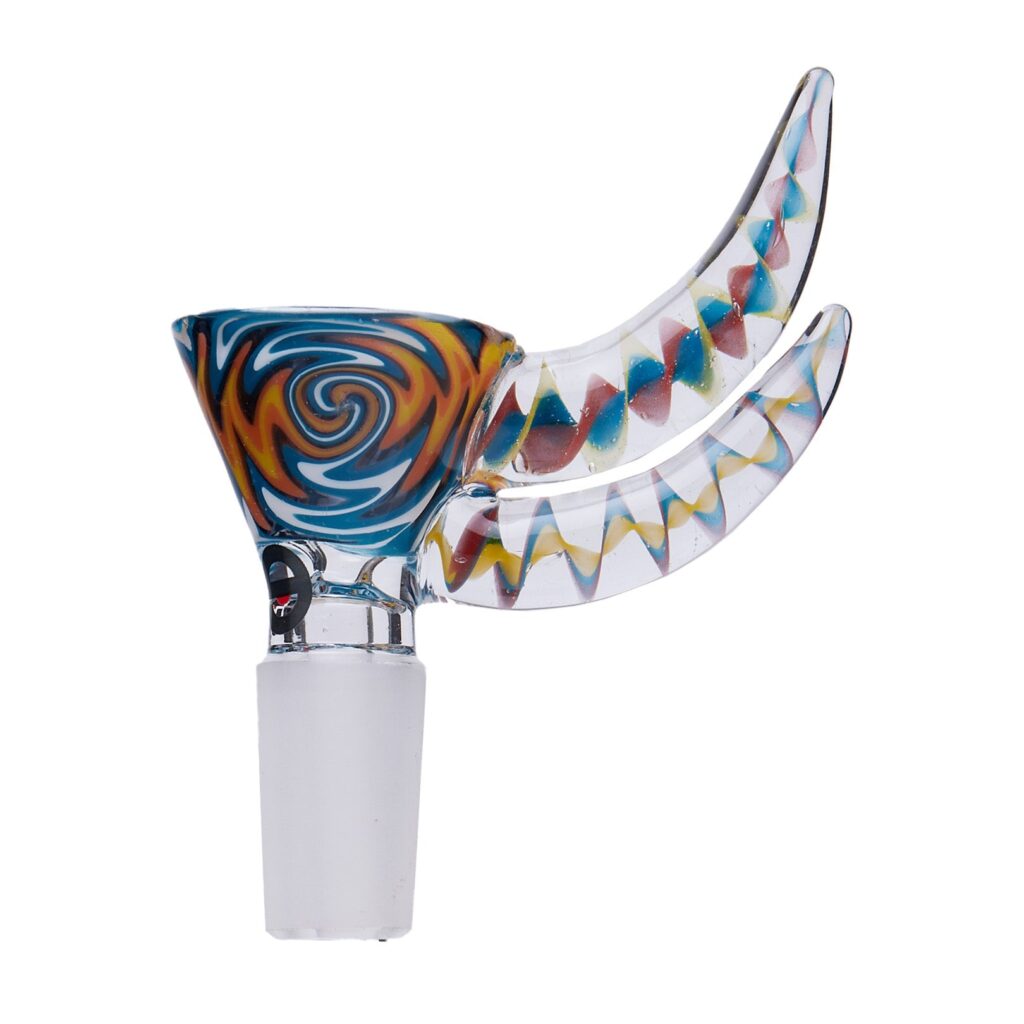 Cheech Glass 2″ Wig Wag Dual Horn Bowl