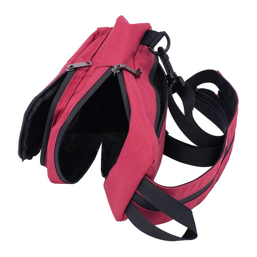 12In X 6in X 2in Smellproof Sling Bag - Wine Red - Image 4