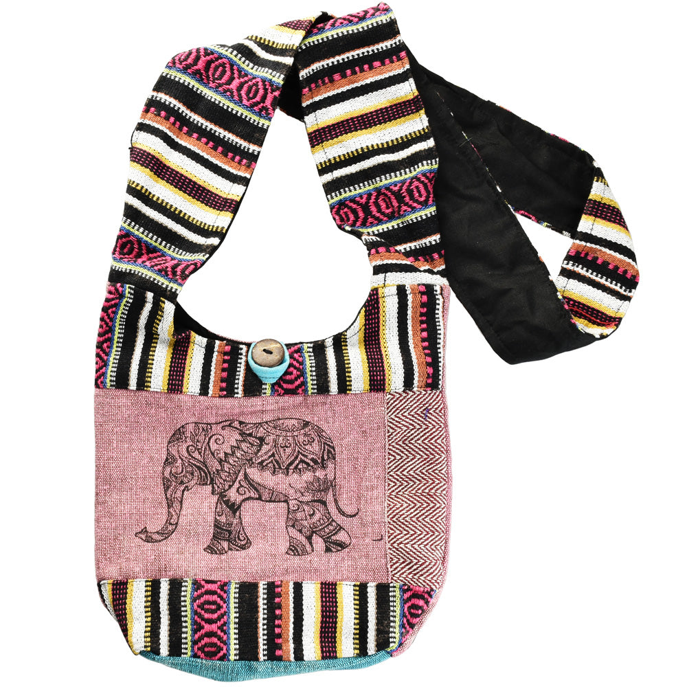 ThreadHeads Mandala Elephant Cotton Sling Bag