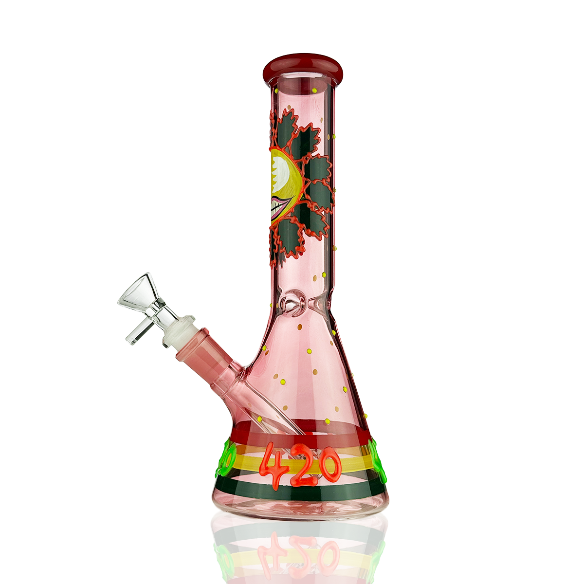 10-Inch Glow-in-the-Dark Beaker Water Pipe - Image 6