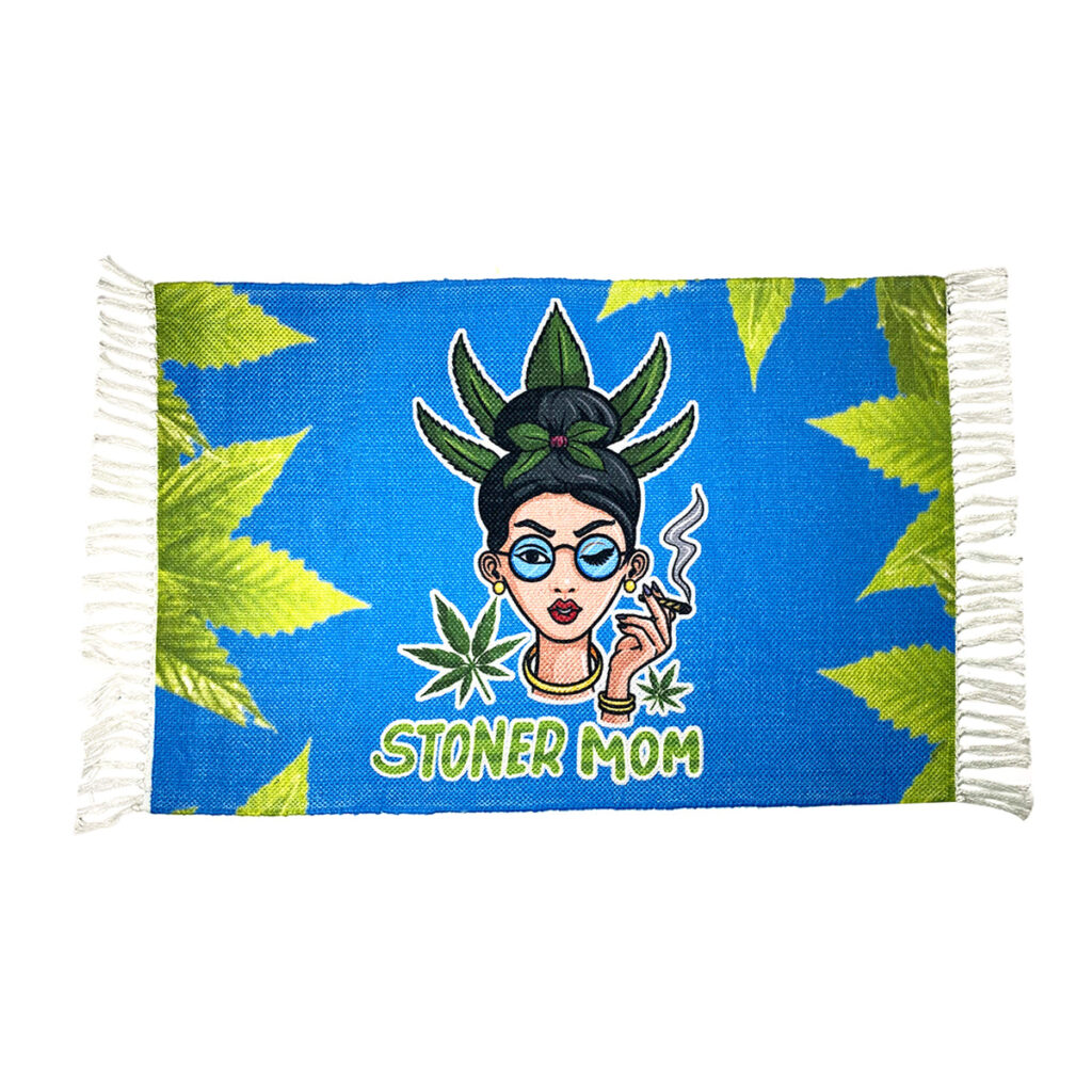 Handloom Printed ‘Mom’s Chill Zone’ Doormat 2x3ft