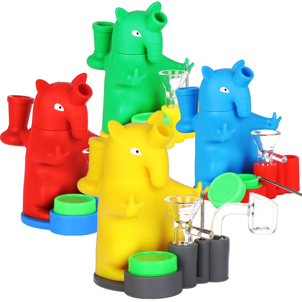 Take A Dab Anteater All-in-One Station Silicone Dab Rig – 4.25″ / 14mm F / Colors Vary