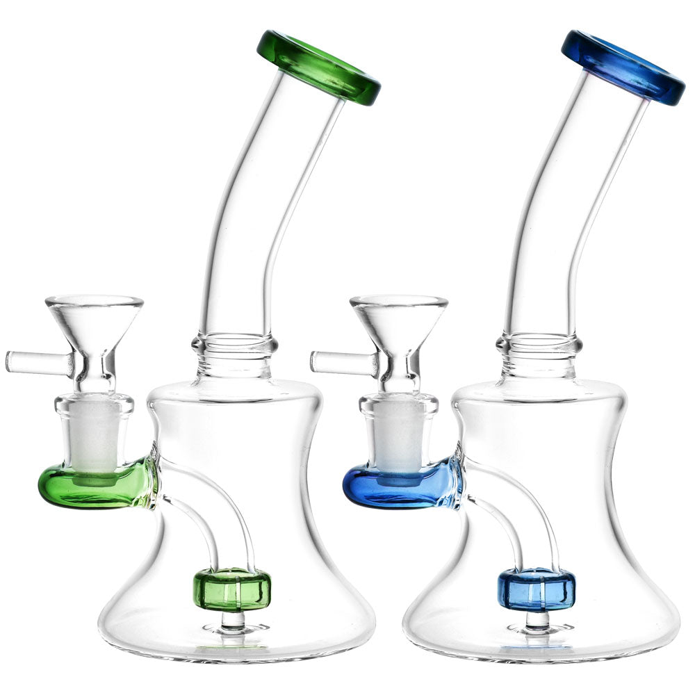 Mini Bell Glass Water Pipe – 6.5″ / 14mm F / Colors Vary