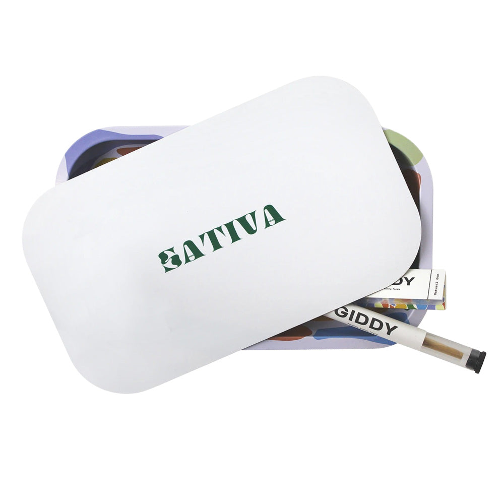 Giddy Rolling Tray Bundle – 10″ x 6″/Sativa