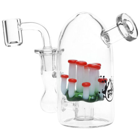Pulsar There's Not Mushroom Left In Here Mini Glass Dab Rig - 4.75" / 14mm F