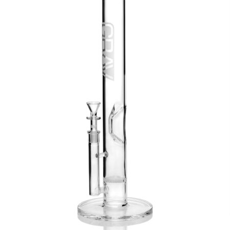 GRAV® Large, Clear Straight Base w/ Disc Water Pipe