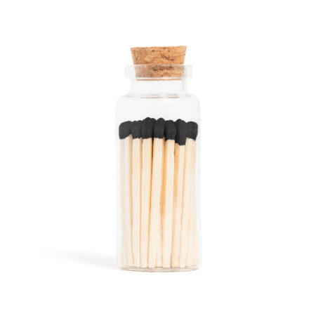 Matches | Medium Corked Vial | Black Tip