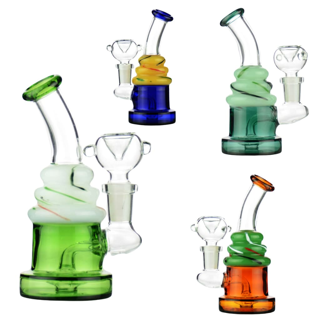 Birthday Cake Water Pipe Bong with 14mm Male Bowl – smoke