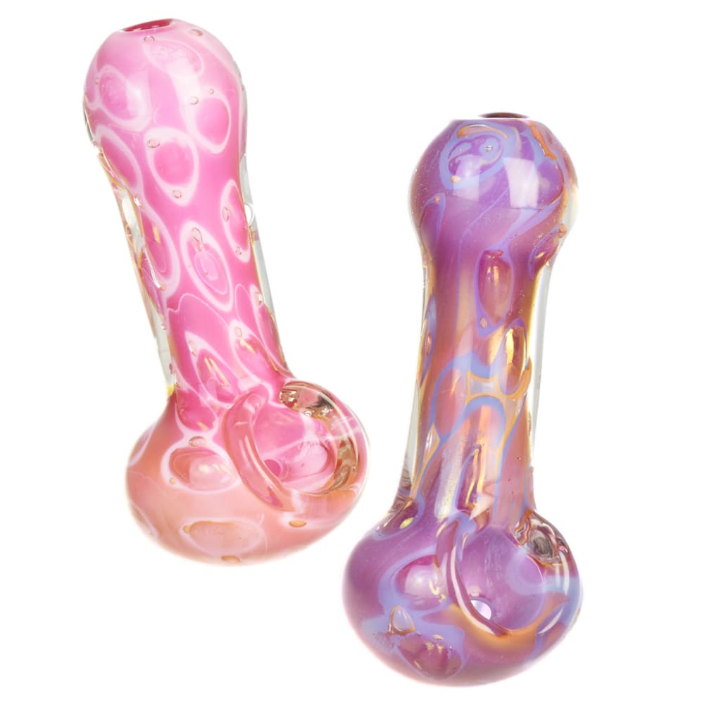 Pastel Bubbles Spoon Pipe – Sturdy Borosilicate Glass