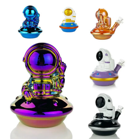 Jetti Astronaut Water Pipe Bong with 14mm Male Bowl – 6″