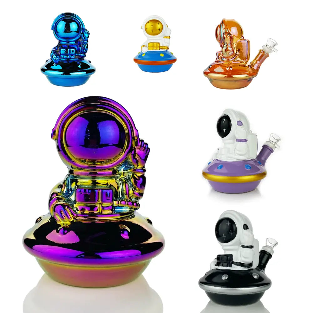 Jetti Astronaut Water Pipe Bong with 14mm Male Bowl – 6″