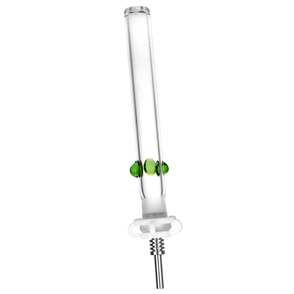 Glass Honey Straw w/ Titanium Tip – 6″