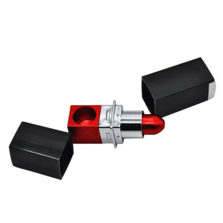Lipstick Hand Pipe Metal Novelty Pipe in Assorted Colors 2.5 Inch
